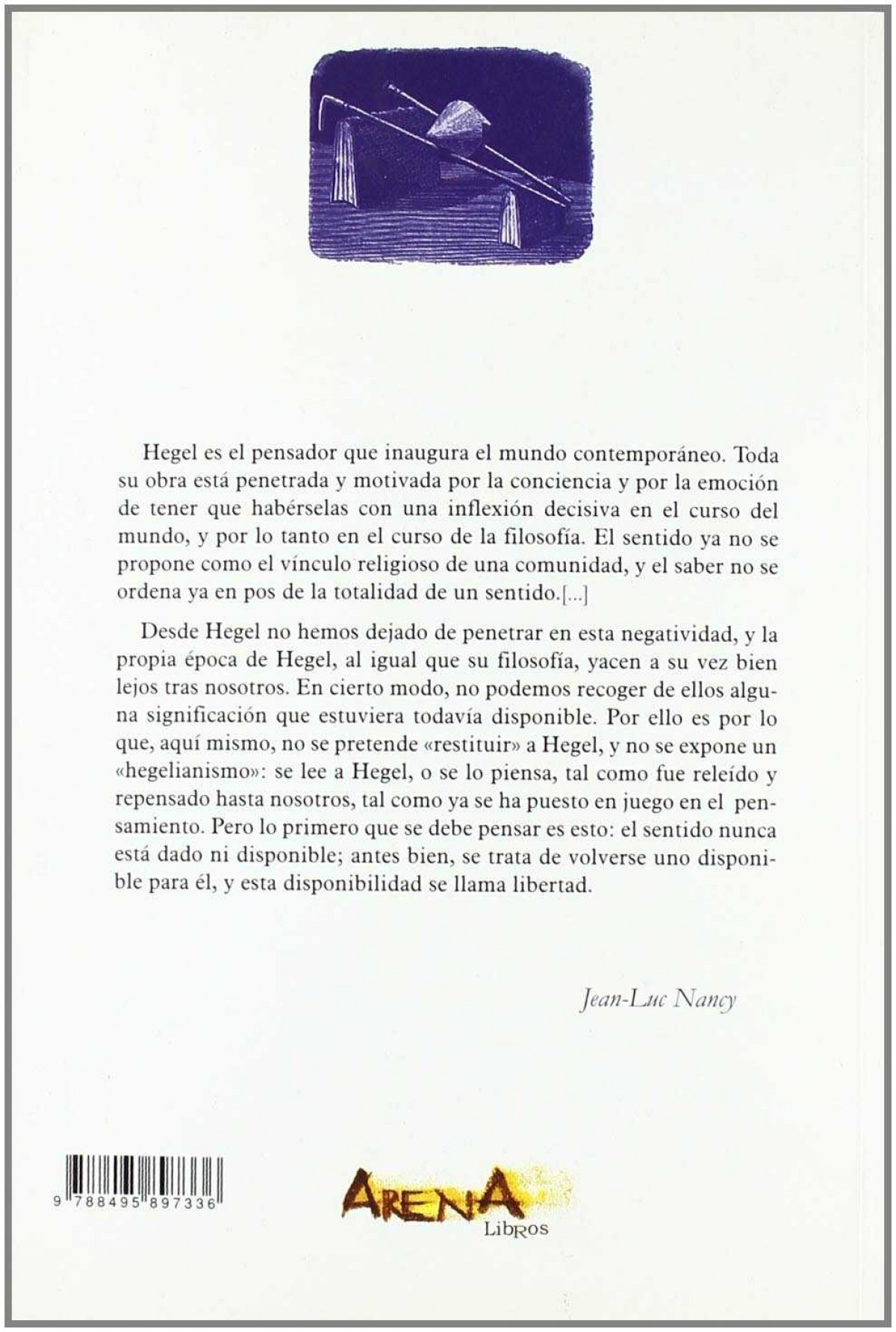  Hegel, la inquietud de lo negativo 