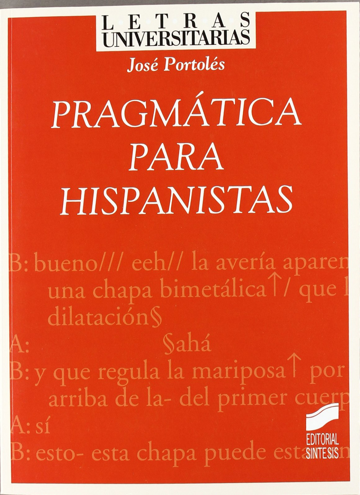 PRAGMATICA PARA HISPANISTAS -