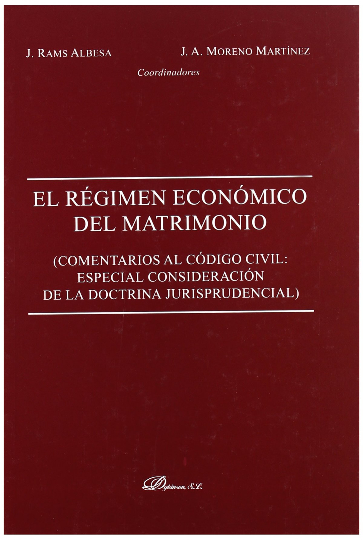 El regimen económico del matrimonio