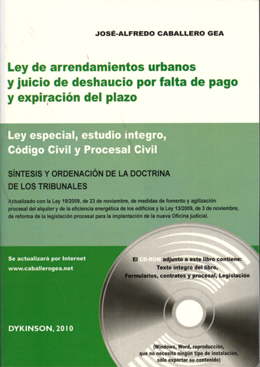 Ley arrendamientos urbanos, juicio deshaucio falta pago y expiración del plazo