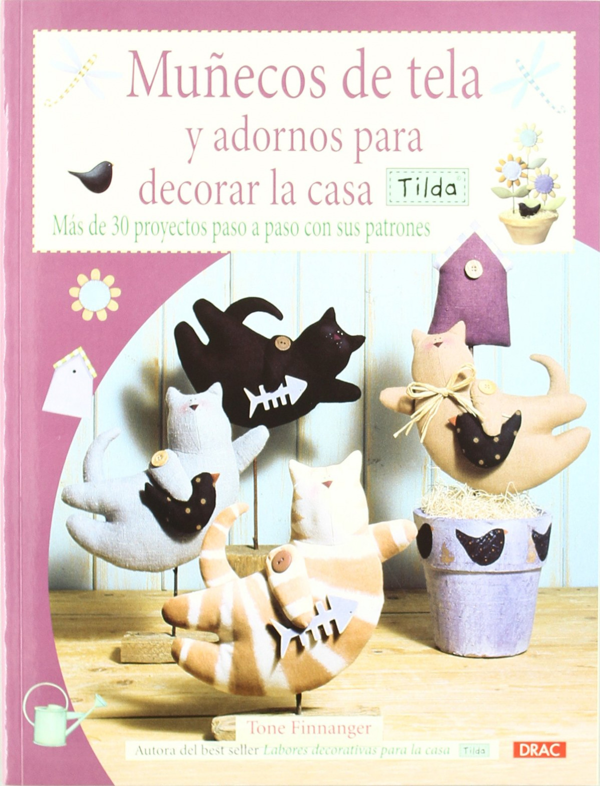 Muñecos de tela y adornos para decorar la casa tilda