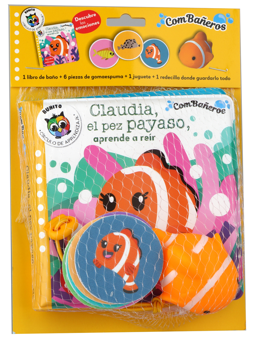 Claudia, el pez payaso, aprende a reir