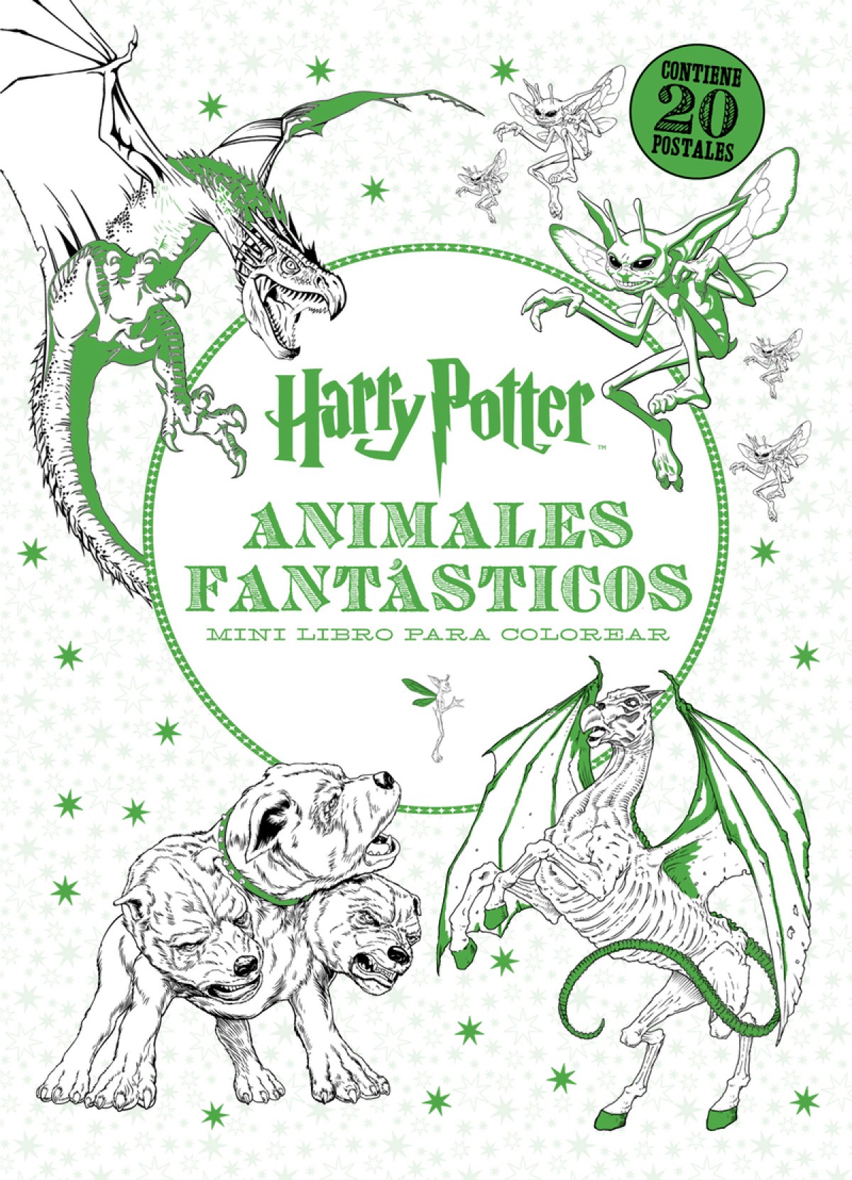 MINI LIBRO PARA COLOREAR HARRY POTTER ANIMALES FANTASTICOS