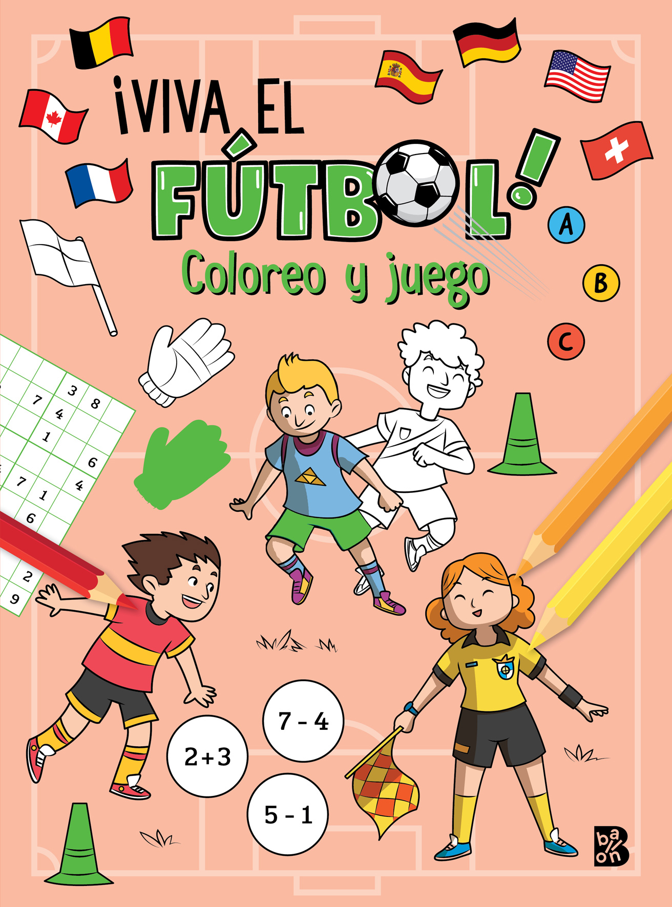  ¡VIVA EL FÚTBOL! COLOREO Y JUEGO 