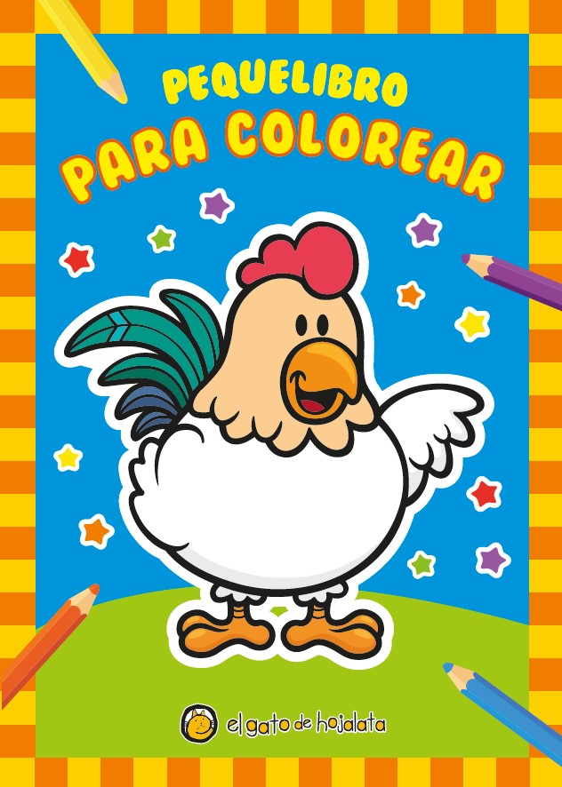 Pequelibro para colorear 1 (Gallina)