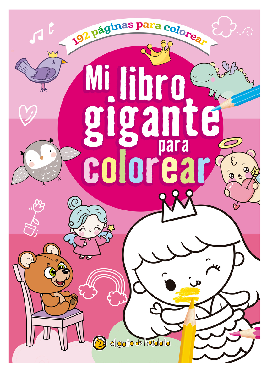 Mi libro gigante para colorear 1 (Rosa)