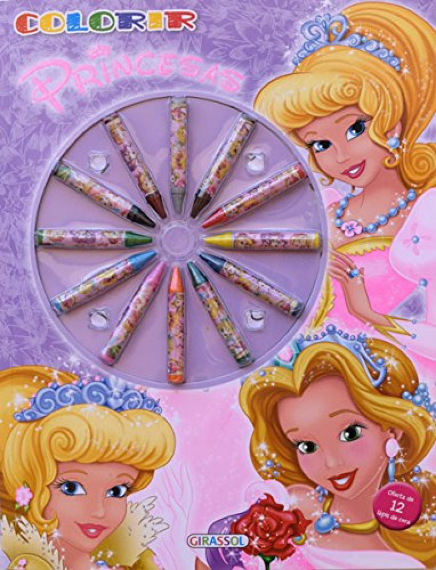  COLORIR PRINCESAS COM LAPIS DE COR 