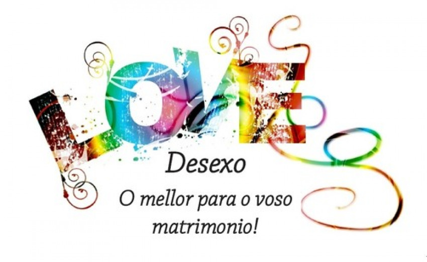 (Postal) DESEXO, o mellor para o voso matrimionio!