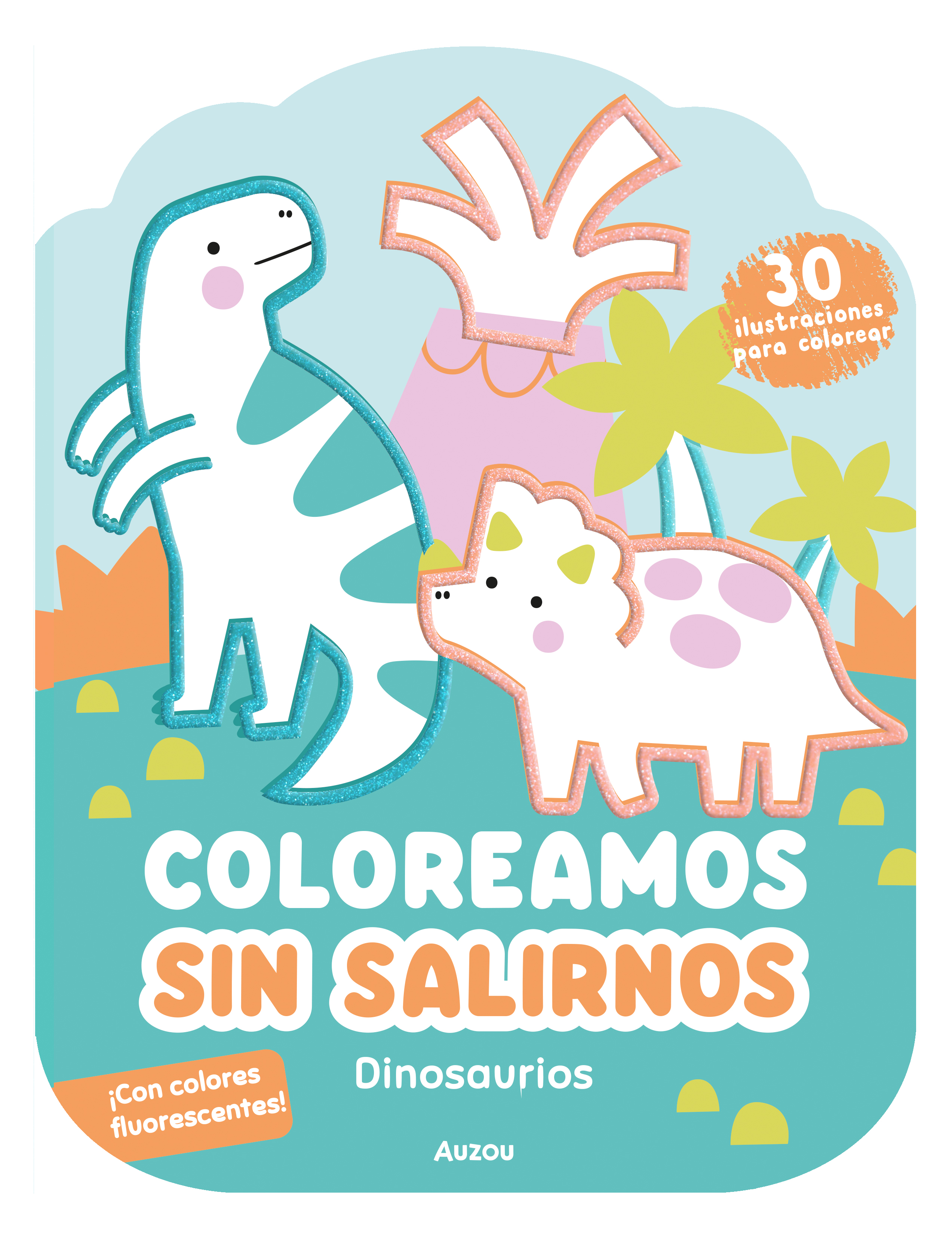  Coloreamos sin salirnos. Dinosaurios 
