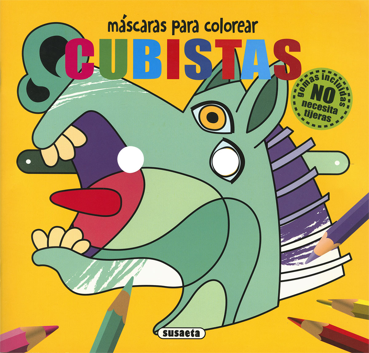 Máscaras para colorear - Cubistas 