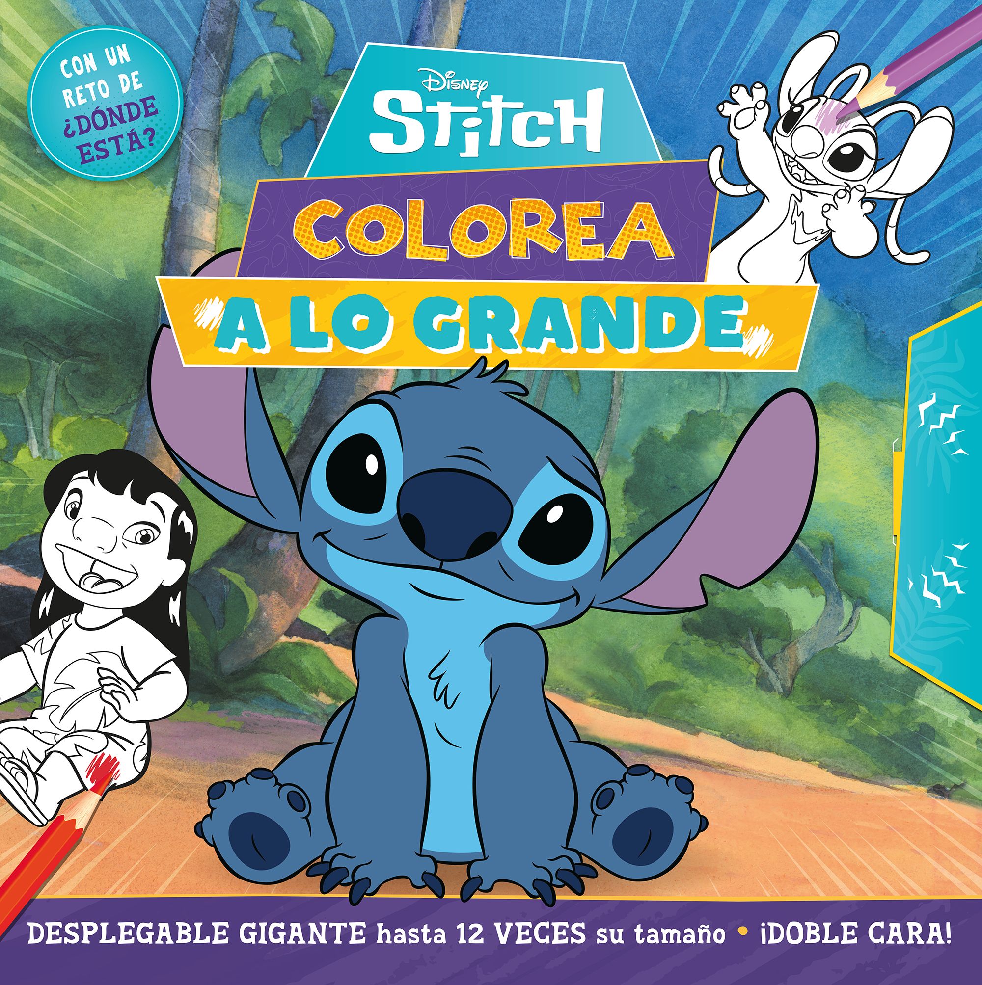  Stitch. ¡Colorea a lo grande! 