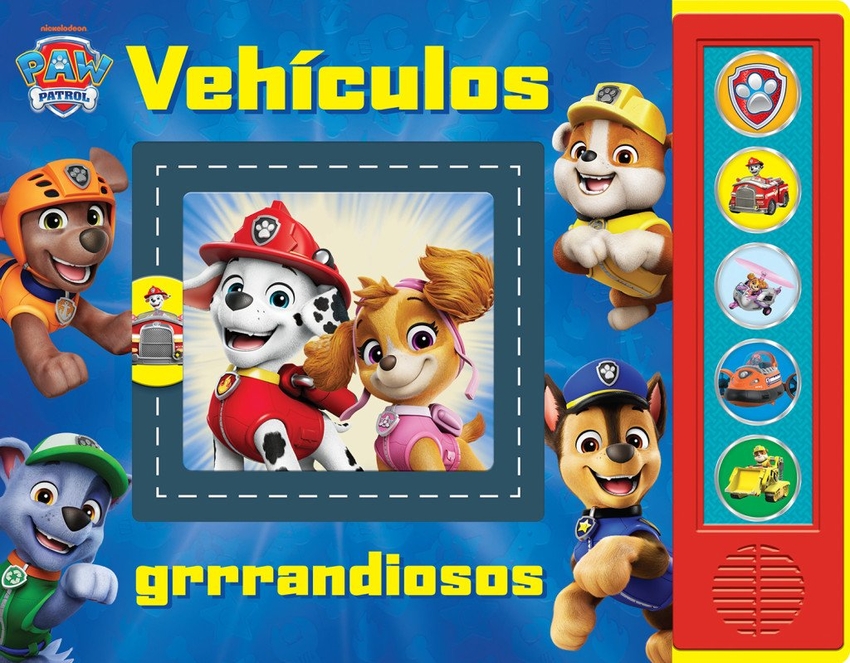  PATRULLA CANINA - PAW PATROL - VEHÍCULOS GRRRANDIOSOS - TRACE-A-TRACK LIBRO INTERACTIVO DE SONIDOS - PI KIDS 