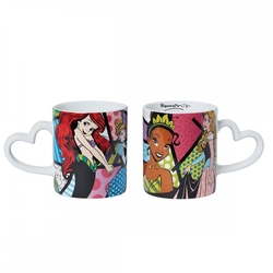 Taza Enesco Disney Princesas Ariel - Cenicienta - Tiana Y Au