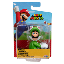 Figura Luigi Felino Super Mario Nintendo 6,5Cm