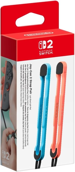 Joy-Con Strap (Pareja) Azul Claro/Rojo Claro Switch 2