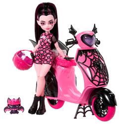 Mua±Eca Draculaura + Scooter Monster High