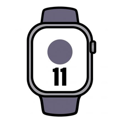Apple Watch Series 11/ Gps/ 42Mm/ Plata/ Correa Niebla Lila