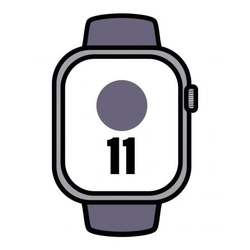 Apple Watch Series 11/ Gps/ 46Mm/ Plata/ Correa Deportiva Ni