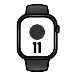 Apple Watch Series 11/ Gps/ Cellular/ 42Mm/ Negro Azabache/