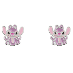 Pendientes Angel Stitch Disney Plata