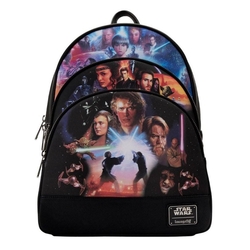 Mochila Trilogia De Precuelas Star Wars Loungefly 34Cm