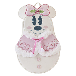 Mini Mochilas Minnie Mouse Muñeco De Nieve Pastel