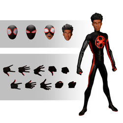 Figura Spiderman Miles Morales Spiderman 17Cm