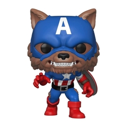 Figura Funko Pop Marvel Capitan America Capwolf Edicion Lim
