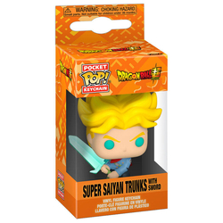 Llavero Pocket Pop Dragon Ball Super Saiyan Trunks With Swor