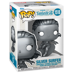 Figura Pop Marvel Los 4 Fantasticos Surfista Plateado