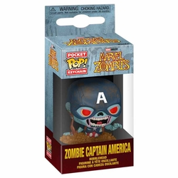Llavero Pocket Pop Marvel Zombies Zombie Capitan America