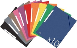 (S) CARPETA CARTON A4+ GOMAS Y SOLAPAS COLORES SURTIDOS