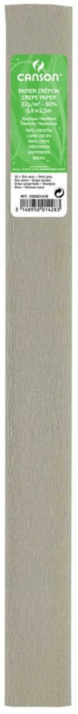 ROTLLO CONTINUO PAPER CRESPON 50X250CM GRIS ACER 30G