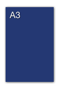 PAQ/50 CARTOLINES IRIS A3 185G. BLAU ULTRAMAR