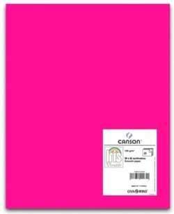 PACK/25 PAPIER CARTON IRIS 50X65 185G. FUCSIA