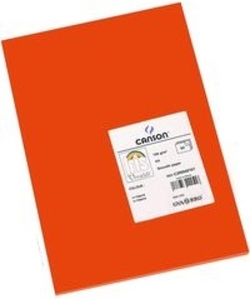 PACK/25 PAPIER CARTON IRIS 50X65 185G. TOMATE