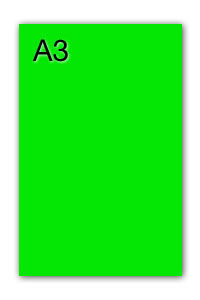 PACK/50 CARTOLINAS IRIS A3 250G. VERDE FLUORESCENTE