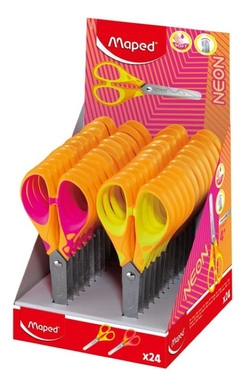 Exp 12 tijera escolar 13cm pulse neon