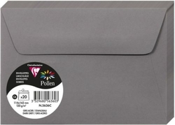 PACK/20 ENVELOPE POLLEN 114X162 CINZENTO ACERO