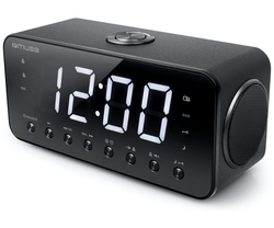 Muse M-192 Cr Black / Radio Despertador