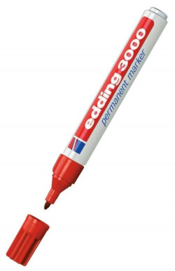 rotulador edding 3000 rojo marcador permanente
