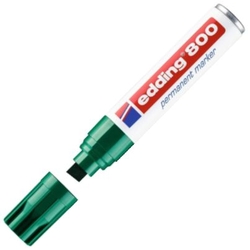 rotulador edding 800 verde permanente punta biselada