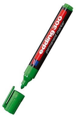 rotulador edding 300 verde marcador permanente