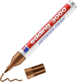 C/10 RETOLADOR EDDING 3000 OCRE MARCADOR PERMANENTE