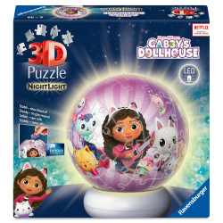 PUZZLE 3D PUZZLE BALL NIGGHTLIGHT GABBYS DOLLHOUSE