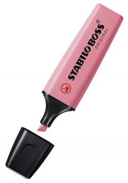 C/10 MARQUEUR FLUORESCENTE ROSA CEREZO STABILO BOSS 70