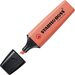 C/10 MARCADOR FLUORESCENTE CORAL MELOSO STABILO BOSS 70