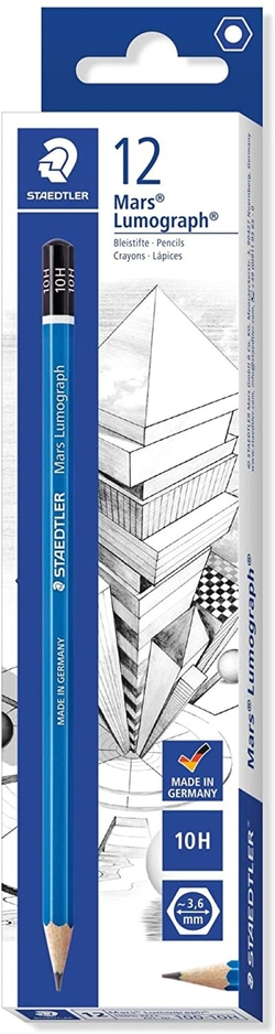 C/12 LLAPIS DE GRAFITO MARS LUMOGRAPH 100 10H