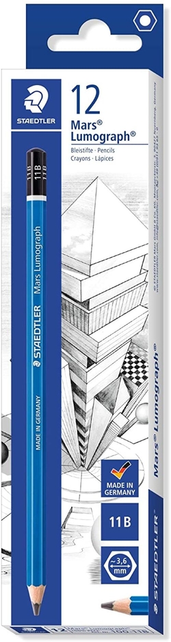 C/12 LLAPIS DE GRAFITO MARS LUMOGRAPH 100 11B