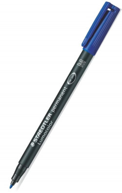 rotulador lumocolor 317 azul punta m permanente